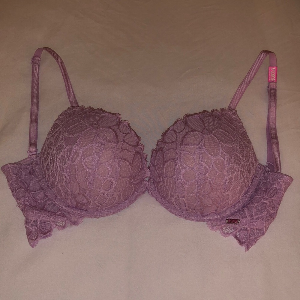VS Pink lace super push up bra 32C